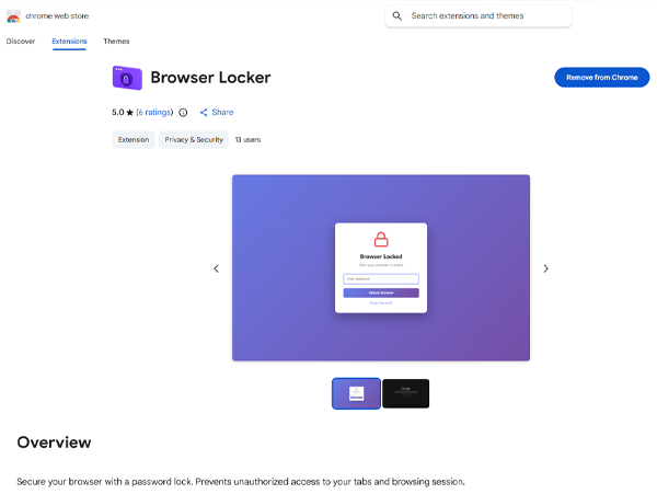 Browser Locker